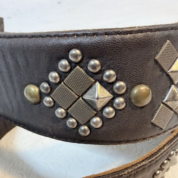 Double D Ranch sz 34 Studded Leather Belt main image 7